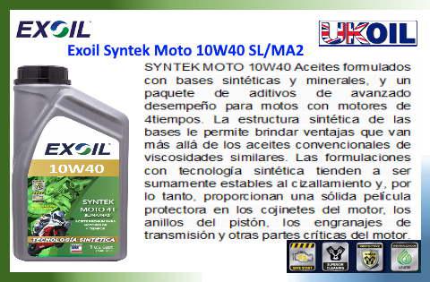 Exoil Syntek Moto 10W40 SL/MA2